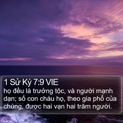 1 Sử Ký 7:9 VIE Bible Verse Image