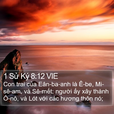 1 Sử Ký 8:12 VIE Bible Verse Image