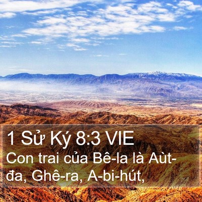 1 Sử Ký 8:3 VIE Bible Verse Image