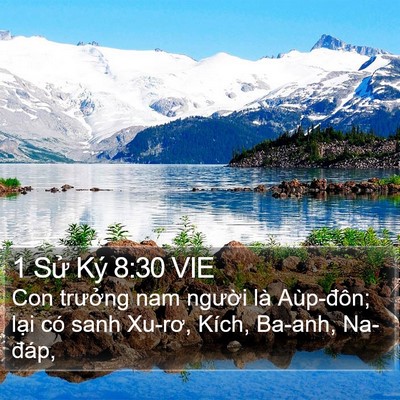 1 Sử Ký 8:30 VIE Bible Verse Image
