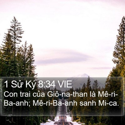 1 Sử Ký 8:34 VIE Bible Verse Image