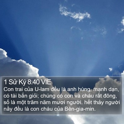 1 Sử Ký 8:40 VIE Bible Verse Image