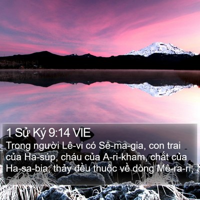 1 Sử Ký 9:14 VIE Bible Verse Image