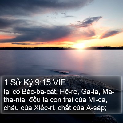 1 Sử Ký 9:15 VIE Bible Verse Image