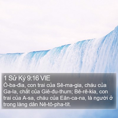 1 Sử Ký 9:16 VIE Bible Verse Image