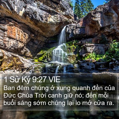1 Sử Ký 9:27 VIE Bible Verse Image