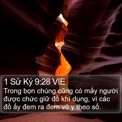 1 Sử Ký 9:28 VIE Bible Verse Image