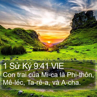 1 Sử Ký 9:41 VIE Bible Verse Image
