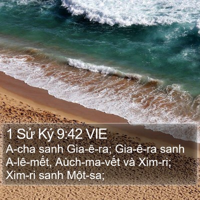 1 Sử Ký 9:42 VIE Bible Verse Image