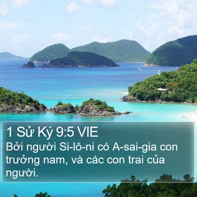 1 Sử Ký 9:5 VIE Bible Verse Image