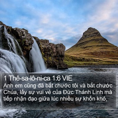 1 Thê-sa-lô-ni-ca 1:6 VIE Bible Verse Image