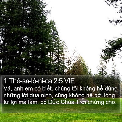 1 Thê-sa-lô-ni-ca 2:5 VIE Bible Verse Image