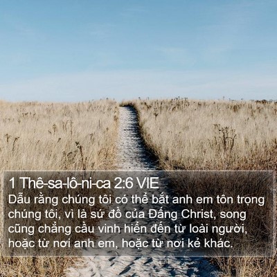1 Thê-sa-lô-ni-ca 2:6 VIE Bible Verse Image