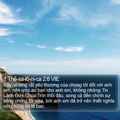 1 Thê-sa-lô-ni-ca 2:8 VIE Bible Verse Image