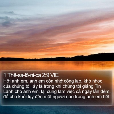 1 Thê-sa-lô-ni-ca 2:9 VIE Bible Verse Image