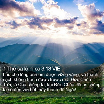 1 Thê-sa-lô-ni-ca 3:13 VIE Bible Verse Image