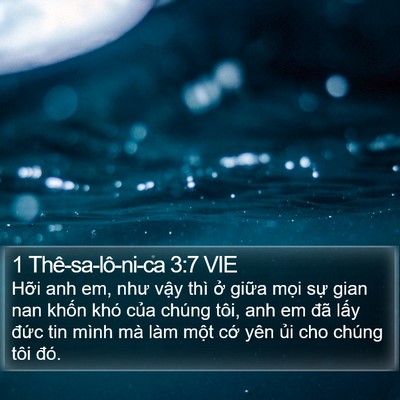 1 Thê-sa-lô-ni-ca 3:7 VIE Bible Verse Image