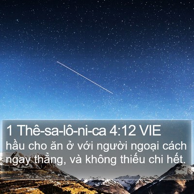 1 Thê-sa-lô-ni-ca 4:12 VIE Bible Verse Image