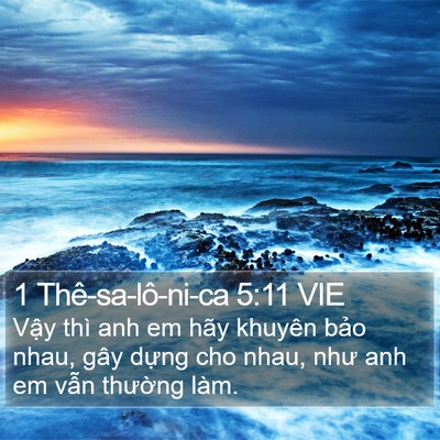 1 Thê-sa-lô-ni-ca 5:11 VIE Bible Verse Image