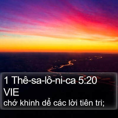 1 Thê-sa-lô-ni-ca 5:20 VIE Bible Verse Image