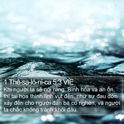 1 Thê-sa-lô-ni-ca 5:3 VIE Bible Verse Image
