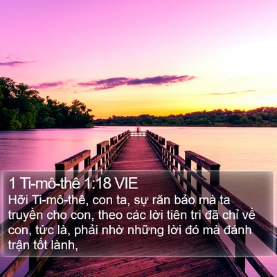 1 Ti-mô-thê 1:18 VIE Bible Verse Image