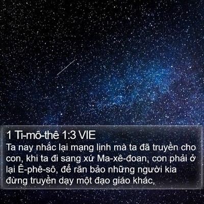 1 Ti-mô-thê 1:3 VIE Bible Verse Image