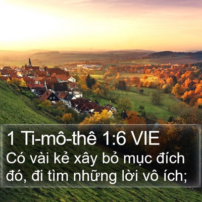 1 Ti-mô-thê 1:6 VIE Bible Verse Image