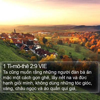 1 Ti-mô-thê 2:9 VIE Bible Verse Image