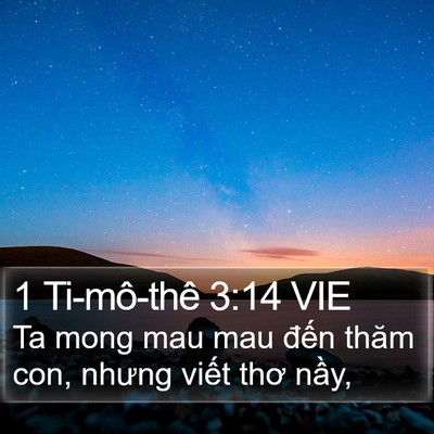 1 Ti-mô-thê 3:14 VIE Bible Verse Image