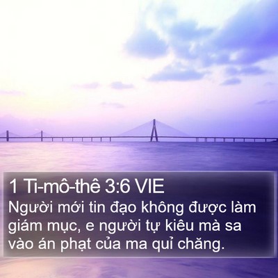 1 Ti-mô-thê 3:6 VIE Bible Verse Image