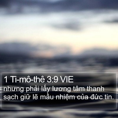 1 Ti-mô-thê 3:9 VIE Bible Verse Image