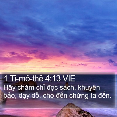 1 Ti-mô-thê 4:13 VIE Bible Verse Image