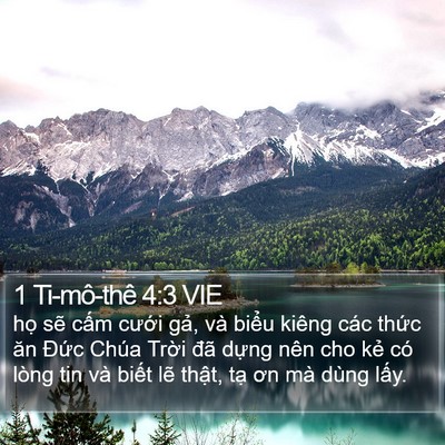 1 Ti-mô-thê 4:3 VIE Bible Verse Image