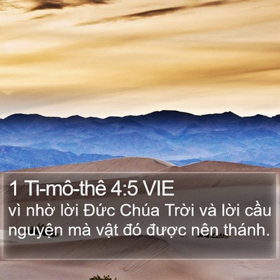 1 Ti-mô-thê 4:5 VIE Bible Verse Image