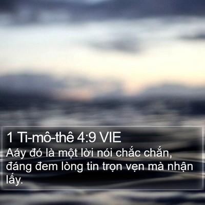 1 Ti-mô-thê 4:9 VIE Bible Verse Image