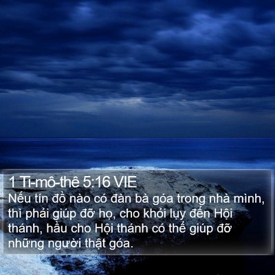 1 Ti-mô-thê 5:16 VIE Bible Verse Image