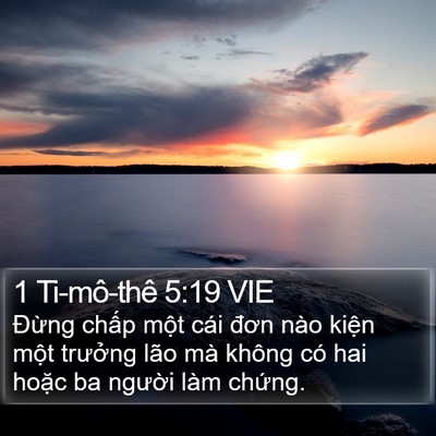 1 Ti-mô-thê 5:19 VIE Bible Verse Image