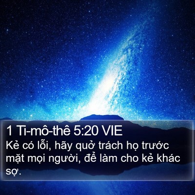 1 Ti-mô-thê 5:20 VIE Bible Verse Image