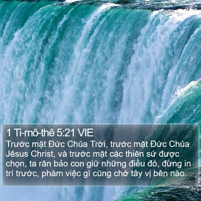 1 Ti-mô-thê 5:21 VIE Bible Verse Image
