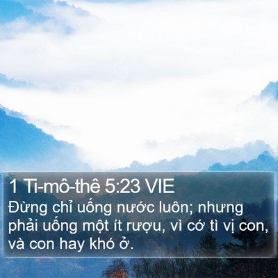 1 Ti-mô-thê 5:23 VIE Bible Verse Image