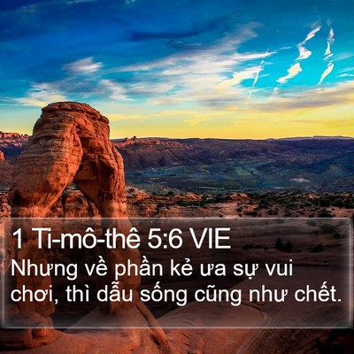 1 Ti-mô-thê 5:6 VIE Bible Verse Image