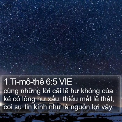 1 Ti-mô-thê 6:5 VIE Bible Verse Image