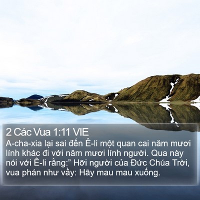 2 Các Vua 1:11 VIE Bible Verse Image