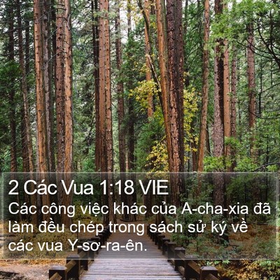2 Các Vua 1:18 VIE Bible Verse Image