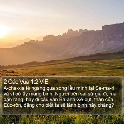 2 Các Vua 1:2 VIE Bible Verse Image