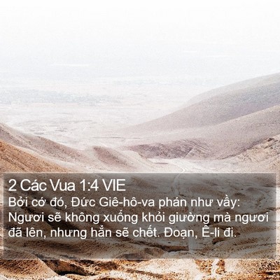 2 Các Vua 1:4 VIE Bible Verse Image