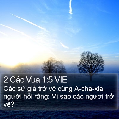 2 Các Vua 1:5 VIE Bible Verse Image
