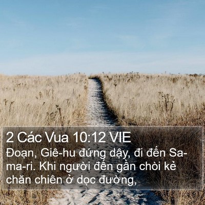 2 Các Vua 10:12 VIE Bible Verse Image
