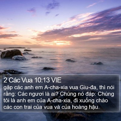 2 Các Vua 10:13 VIE Bible Verse Image